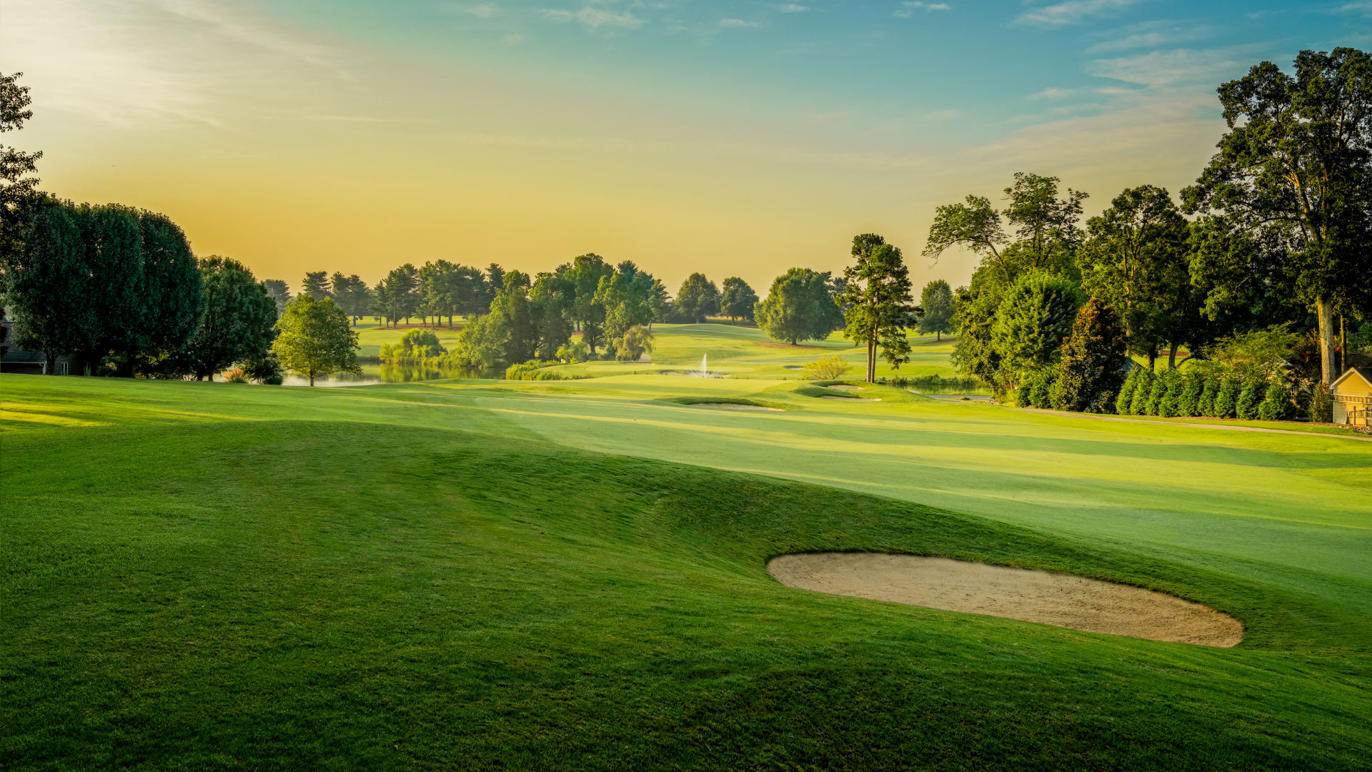 Golf course green